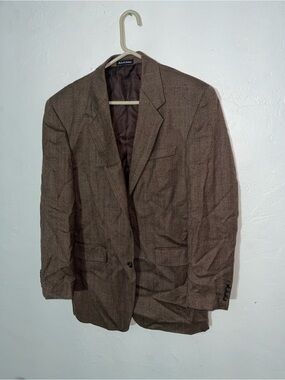 Woolmark for Calvin America Vintage Wool & Cashmere Tweed Blazer missing button